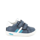 Scarpa in pelle da bambino bluette