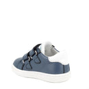 Scarpa in pelle da bambino bluette