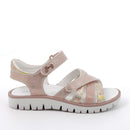 Sandalo da bambina bianco-argento