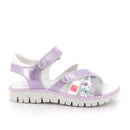 Sandalo da bambina bianco-argento