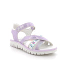 Sandalo da bambina bianco-argento