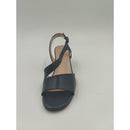 Sandalo con tacco in pelle