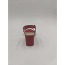 Sandalo con tacco in pelle