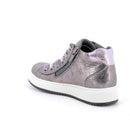 Sneakers da bambina grigio metal