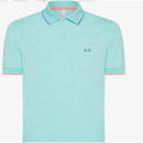 Sun 68 polo small stripe on collar