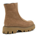 Stivaletto in pelle scamosciata con cucitura adler