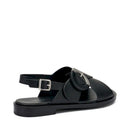 Sandalo a incrocio con fibbia