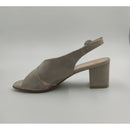 Sandalo con tacco in pelle scam.incr.