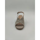 Sandalo con tacco in pelle scam.incr.