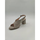 Sandalo con tacco in pelle scam.incr.