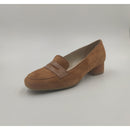 Mocassino f.gomma in camoscio e mascherina