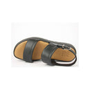 Sandalo con platform in pelle