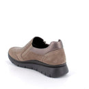 Slip on donna in pelle fango