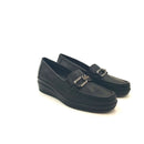 Mocassini donna con zeppa in pelle