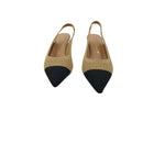 Chanel in tessuto con puynta nera t.4
