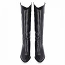 Stivale texano in pelle f.gomma