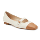 Ballerina bebÈ in pelle bicolore