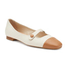 Ballerina bebÈ in pelle bicolore