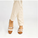 Ballerina bebÈ in pelle bicolore