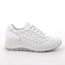 Scarpe con zeppa in pelle da donna