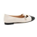 Ballerina bebÈ in pelle bicolore