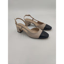 Sling back con puntale e tacco