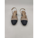 Sling back con puntale e tacco