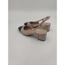 Sling back con puntale e tacco