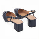 Sling back con puntale e tacco