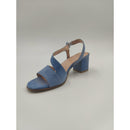 Sandalo con tacco in camoscio