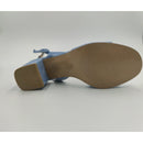 Sandalo con tacco in camoscio