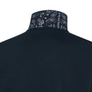 Polo print under collar s/s