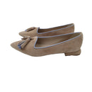Mocassino con le nappine scamosciato bicolore t.2