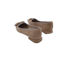 Mocassino con le nappine scamosciato bicolore t.2