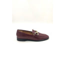 Mocassino in pelle con morsetto f.gomma