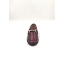Mocassino in pelle con morsetto f.gomma