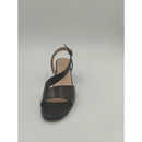 Sandalo con tacco in pelle