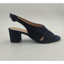 Sandalo con tacco in pelle scam.incr.