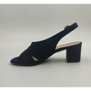 Sandalo con tacco in pelle scam.incr.