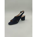 Sandalo con tacco in pelle scam.incr.