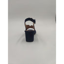 Sandalo con tacco in pelle scam.incr.