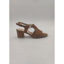 Sandalo con tacco in pelle scam.c.part.