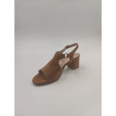 Sandalo con tacco in pelle scam.c.part.