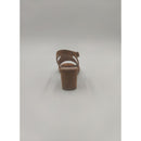 Sandalo con tacco in pelle scam.c.part.