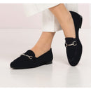 Mocassini donna in camoscio