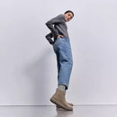 Iq-comff stivaletti in camoscio con zip