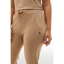 Frreddy pantaloni in felpa di viscosa con inserti in costina