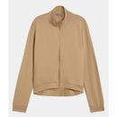 Freddy felpa collo alto e zip in viscosa con stampe animalier lucido