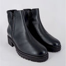 Stivaletto pelle f.do carroarmato donna