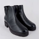 Stivaletto pelle f.do carroarmato donna